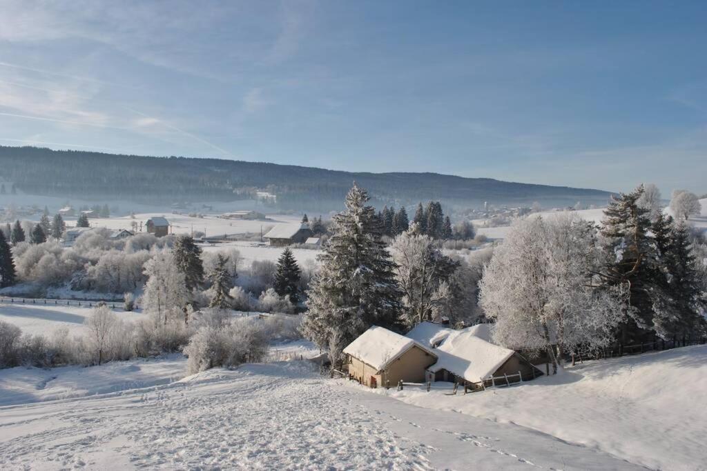 Gite Du Fourperet-Parc Naturel Du Haut-Jura Longevilles-Mont-dʼOr Buitenkant foto